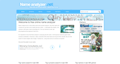 Desktop Screenshot of nameanalyzer.net
