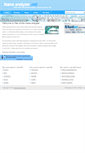 Mobile Screenshot of nameanalyzer.net