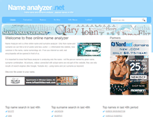 Tablet Screenshot of nameanalyzer.net